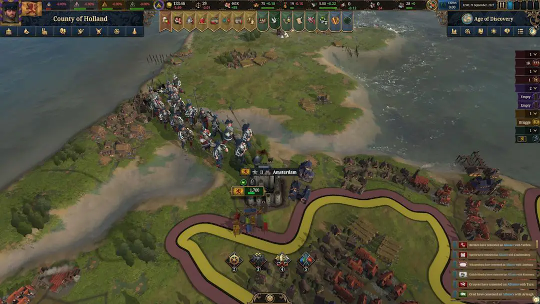 Europa Universalis V: marching army